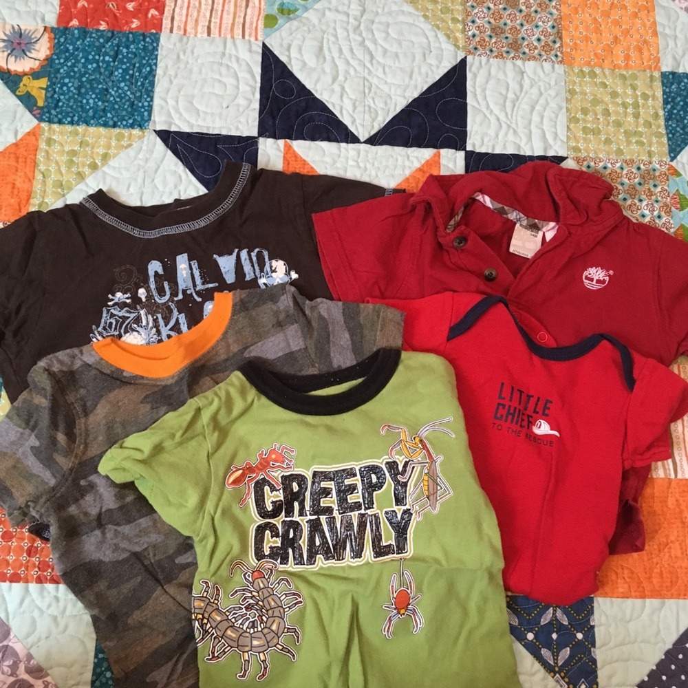 Bundle of boys 12 month tees